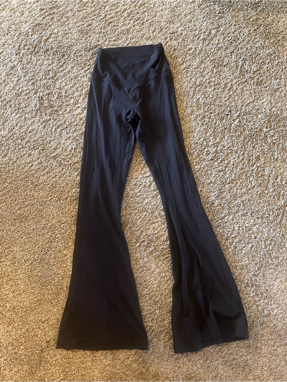 aerie Black High-Rise Bootcut Yoga Pants